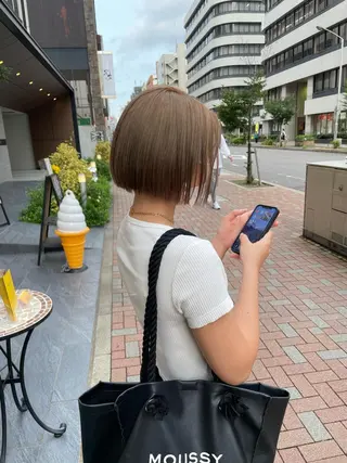 ショート A/LEE所属・久保田 千尋のヘアスタイル