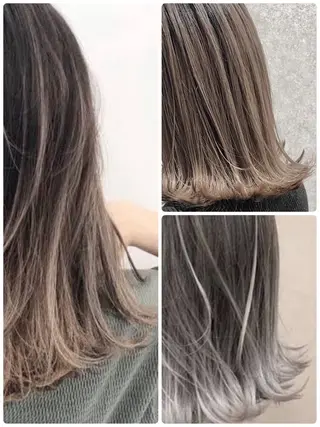 セミロング カラー anyhow academyのヘアスタイル