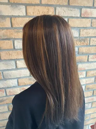 セミロング カラー ヘアアレンジ DISCOHAIRsanc（ルジャルダン町田）所属・烏山 達也のヘアスタイル