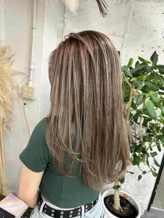 セミロング カラー ヘアアレンジ 久米 治仁のヘアスタイル