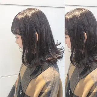 ミディアム カラー 嶋佐 昌大 シマサマオのヘアスタイル