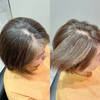 ショート カラー 瀧　元気/ショート/ 白髪ぼかし/髪質改善のヘアスタイル