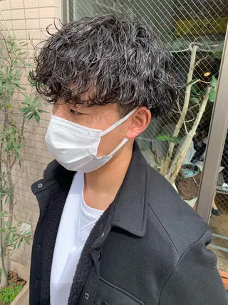 パーマ メンズ Produce with SALON VILLAGE所属・メッシュパーマ職人/ 窪田 優也/ツイスパのヘアスタイル