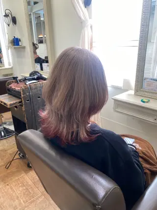 ミディアム カラー 【nui 茨木】 原田美紅のヘアスタイル