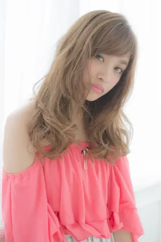 セミロング カラー パーマ Maeda マエダのヘアスタイル