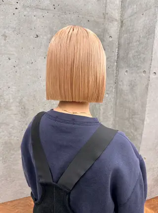 カラー ayaka/暖色 /ニュアンスボブのヘアスタイル