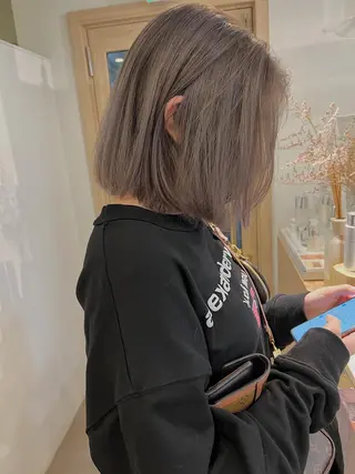 ミディアム カラー kakeru/ボブ パーマ/レイヤーのヘアスタイル