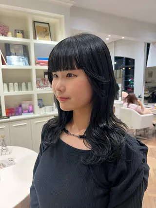 セミロング カラー 似合わせ/レイヤー 💟SAEのヘアスタイル