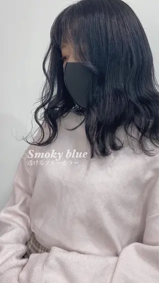 セミロング カラー ハイトーンカラー 🩷NANAのヘアスタイル