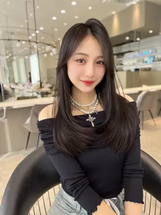 ロング カラー 韓国ヘア/髪質改善 TAKAHIROのヘアスタイル