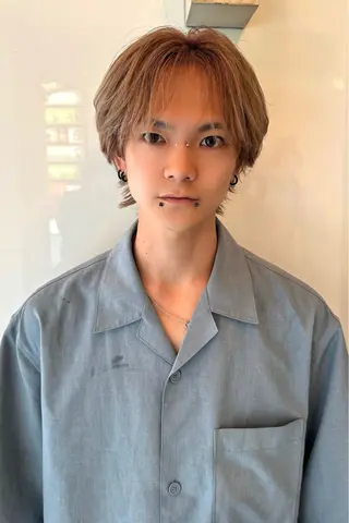 ショート メンズ メッシュカラー 艶髪/西尾 幸樹のヘアスタイル