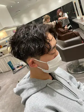 ショート パーマ メンズ Reginavita栄所属・メンズ特化/ 本日空き○/岡本一真のヘアスタイル