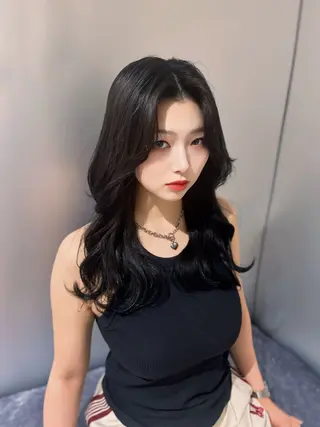 ロング カラー 店長✨️韓国ヘア✖️ 髪質改善カラー／純大のヘアスタイル