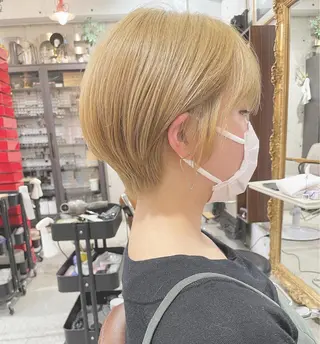 ショート カラー ショートボブ縮毛矯正 髪質改善のプロ山道潤のヘアスタイル