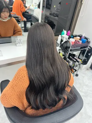 ロング カラー ヘアアレンジ ダブルカラー特化💖 韓国ヘア💖りくのヘアスタイル