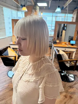 ショート カラー little×PORTO 元町店所属・藤本 あさひのヘアスタイル