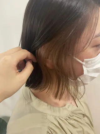ミディアム 塔崎 りこのヘアスタイル