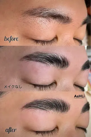 メンズ アイブロウ AsHLi表参道所属・AsHLi 南青山のエステ・リラクイメージ