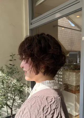 ショート パーマ hair  space Syrup所属・レディースパーマ/ 合田  有一朗のヘアスタイル
