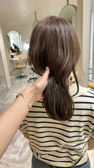 ミディアム カラー じゅわっと暖色カラー 🍊Moemiのヘアスタイル