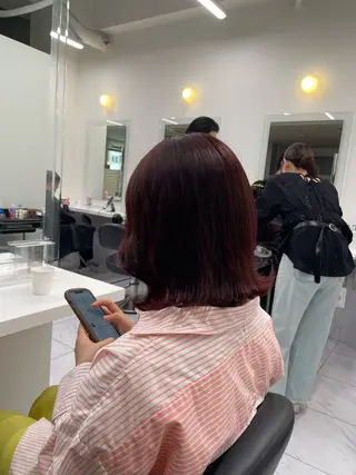 ミディアム カラー ヘアアレンジ 💗横浜美容室 💗HARUNAのヘアスタイル