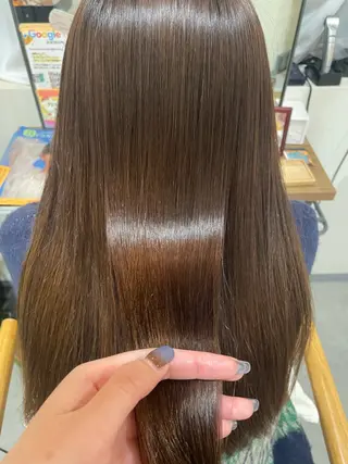 ロング 艶感暖色カラー /透明感/瀬戸山舞のヘアスタイル