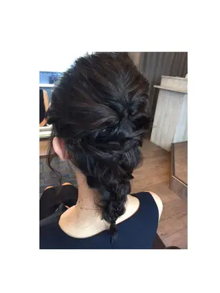 ミディアム ヘアアレンジ TERRACE 福島所属・shi hoのヘアスタイル