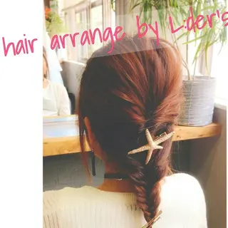 セミロング ヘアアレンジ L:der's by u-realm所属・植松 勇太のヘアスタイル