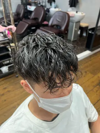 パーマ メンズ 髪質改善/縮毛矯正/ 超高濃度水素ケアのヘアスタイル