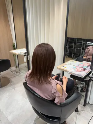 セミロング カット無料/ みく🧸💟表参道のヘアスタイル