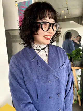 ミディアム mirai/レイヤー ボブ/ショートのヘアスタイル