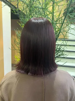 ミディアム 暖色カラー/レイヤー カット/Yunaのヘアスタイル