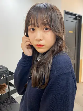 ロング 縮毛矯正、髪質改善 肘以上無料のヘアスタイル