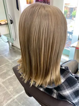 セミロング カラー GLADGE池袋所属・レイヤーカット ショート/宮本洋介のヘアスタイル