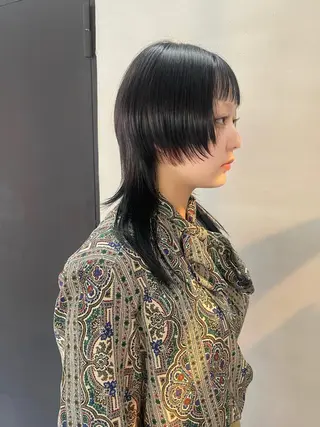 ミディアム 柏 ウルフ/レイヤー 田中佐和🐺のヘアスタイル