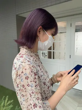 ショート カラー ヘアアレンジ 🧡梅田ハイトーン カラー🧡runaのヘアスタイル
