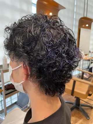 ショート カラー メンズ マツゴウ　カズヤ/金 沢文庫／パーマのヘアスタイル