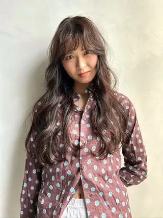 ロング カラー 丸山 風香のヘアスタイル