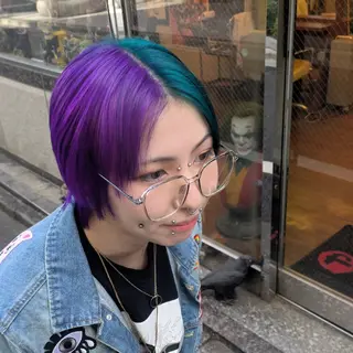 ショート カラー fuwat所属・秋葉原でカラーする なら🐉ちぇーたんのヘアスタイル