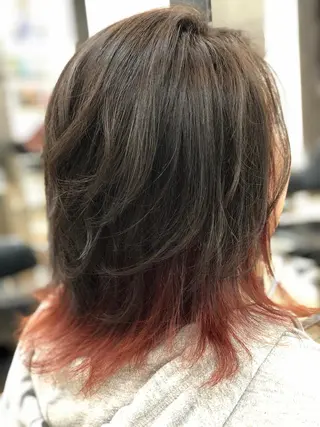 ミディアム カラー 斎藤 みくのヘアスタイル