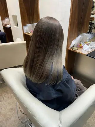 セミロング カラー 【完全個室】髪質改善 暖色カラー/山崎唯奈のヘアスタイル