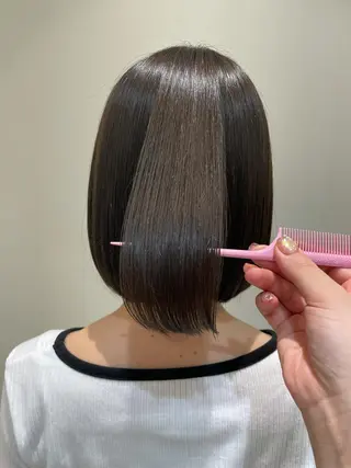 ショート パーマ 韓国ヘアメイク🎀/ 縮毛矯正✨山本媛香のヘアスタイル