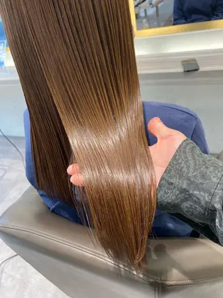 ロング カラー ムトウセイマ/艶髪 /艶ケアWブリーチのヘアスタイル