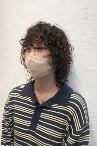 セミロング HALB所属・大園 晃のヘアスタイル