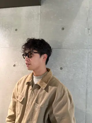 ショート メンズ casi所属・メンズパーマ／ボブ 星本広海のヘアスタイル