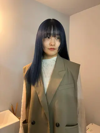 ロング カラー 舟橋耀/ブリーチカラ ー/レイヤーカットのヘアスタイル