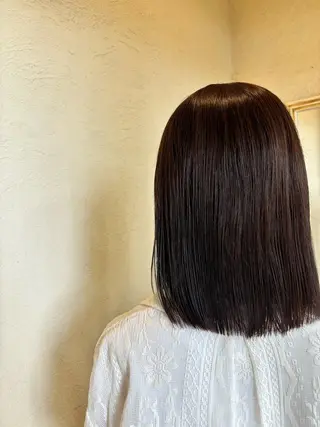 ミディアム ルプラボウ／艶カラー ／髪質改善／アサミのヘアスタイル