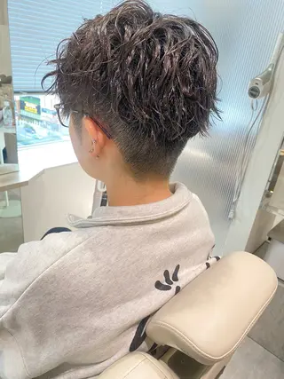 ショート パーマ メンズ 🌷ちひろ/ショート /ナチュラルのヘアスタイル