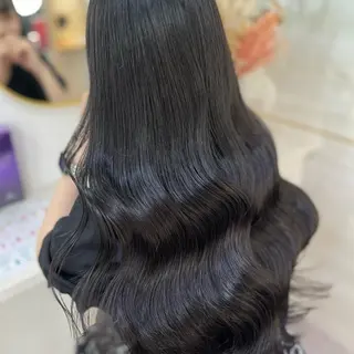 ロング カラー 💘Kurea💘 艶髪/韓国/暗髪のヘアスタイル