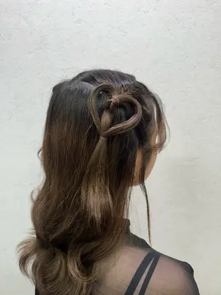 ヘアアレンジ 縮毛矯正/艶髪カラー ヘアアレンジ/ひふみのヘアスタイル